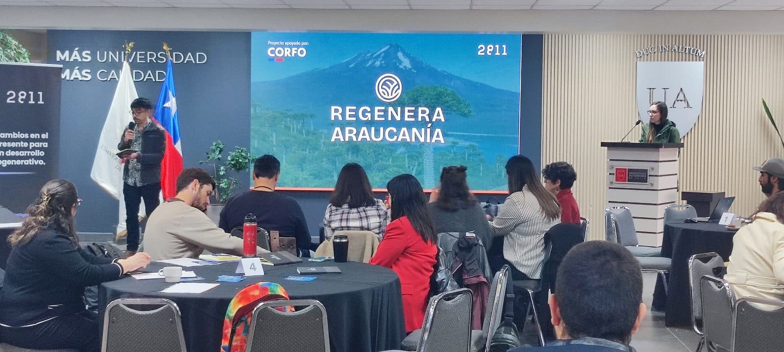 Sesión del bootcamp en la Universidad Autónoma de Chile, Temuco